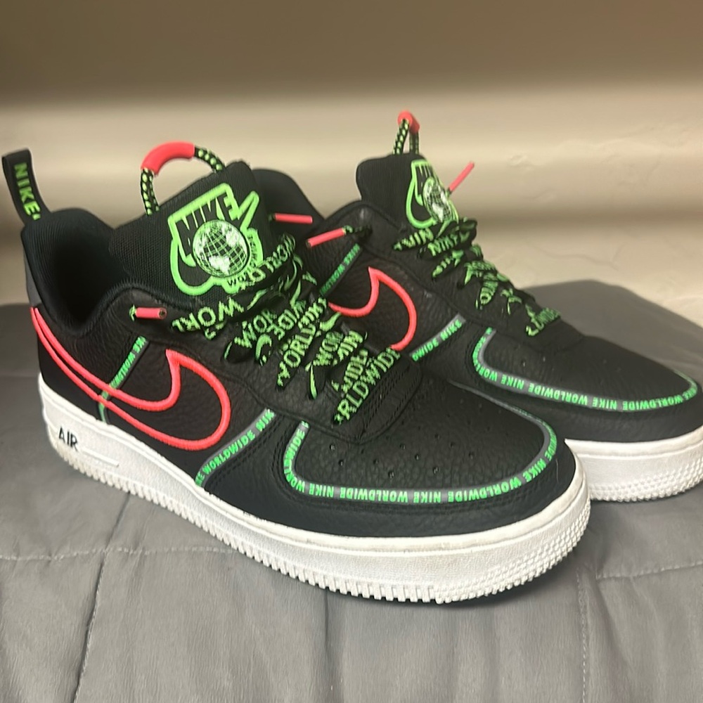 Airforce 1 2007 premium World Wide Pack black and green